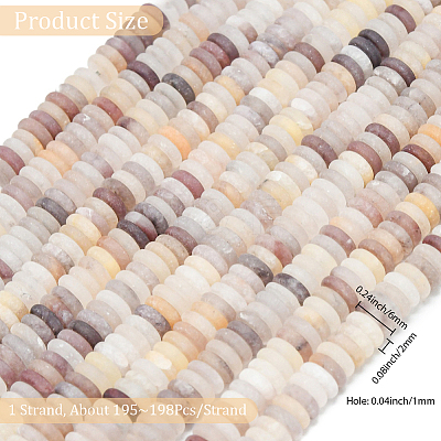 1 Strand Frosted Natural Quartz Beads Strands G-PA0001-61-1