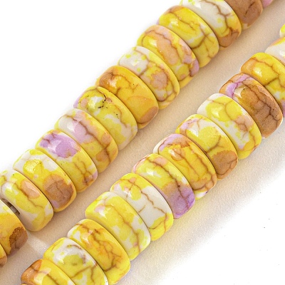 Baking Paint Synthetic Turquoise Beads Strands G-H060-02B-10-1