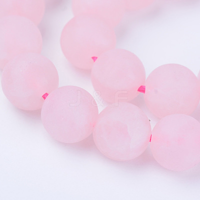 Natural Rose Quartz Beads Strands X-G-Q462-6mm-11-1