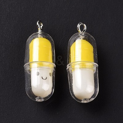 Translucent Plastic Pendants X-KY-L006-29B-1
