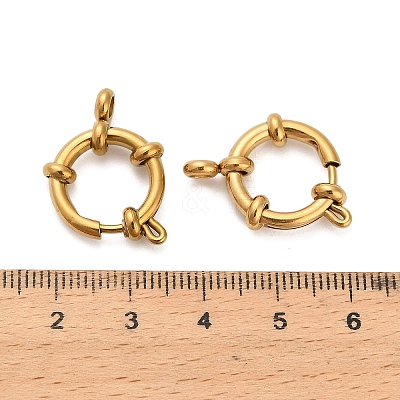 304 Stainless Steel Spring Ring Clasps STAS-K288-03D-G-1