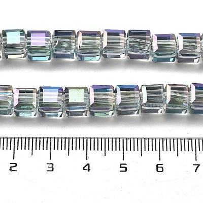 Electroplate Glass Beads Strands EGLA-H108-01A-FR01-1