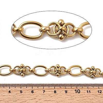 304 Stainless Steel Oval Link Chains CHS-Z007-03G-1