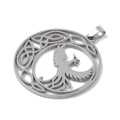 Non-Tarnish 304 Stainless Steel Pendants STAS-B062-15P-1