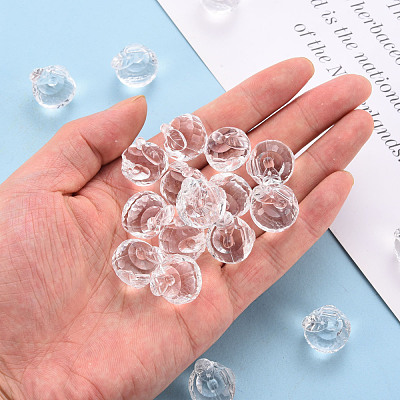 Transparent Acrylic Pendants TACR-T024-05B-205-1