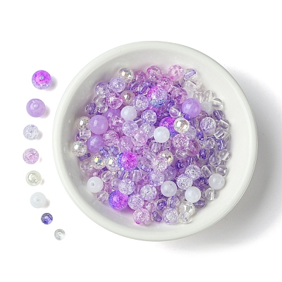 DIY Round Acrylic Beads Bracelets Making Kits DIY-FS0007-02C-1