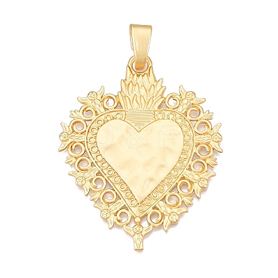 Rack Plating Alloy Big Pendants FIND-N005-56G-1