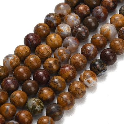 Natural Wealth Stone Beads Strands G-C289-B01-6mm-1