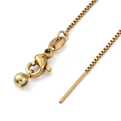 Ion Plaing(IP) 304 Stainless Box Chain Necklaces NJEW-Q003-03G-1
