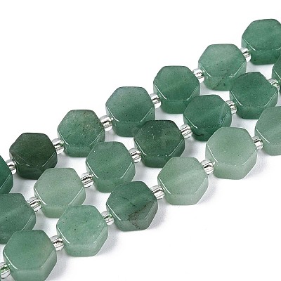 Natural Green Aventurine Beads Strands G-P534-A17-01-1