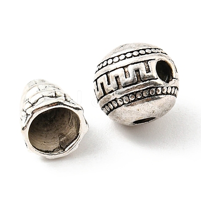 Tibetan Style Alloy 3 Hole Guru Beads FIND-A031-05AS-1