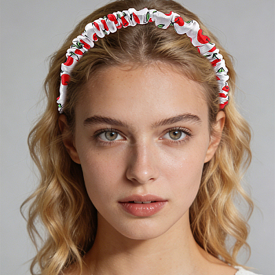 Silk From Silkworms Hair Bands OHAR-WH0033-019B-1