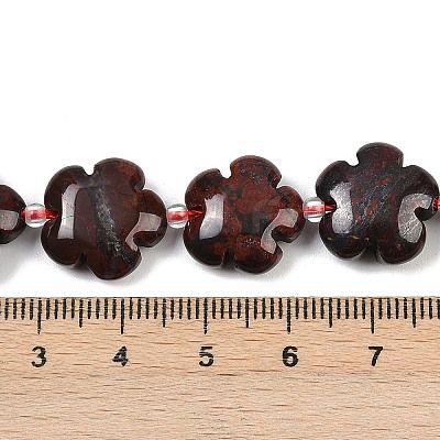Natural Brecciated Jasper Beads Strands G-C220-E02-15mm-1