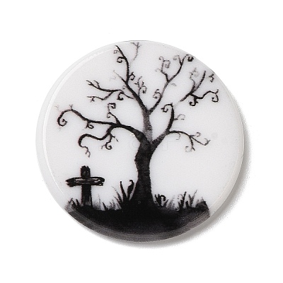 Halloween Series Acrylic Cbabochons OACR-M012-07-1