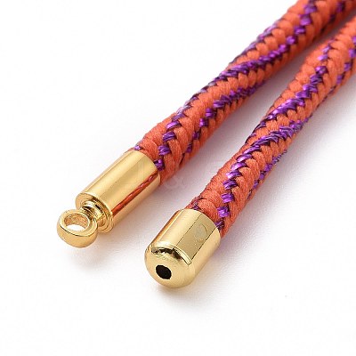 Nylon Cord Silder Bracelets MAK-C003-03G-18-1