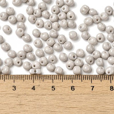6/0 Opaque Baking Paint Glass Seed Beads X1-SEED-M012-02A-10-1