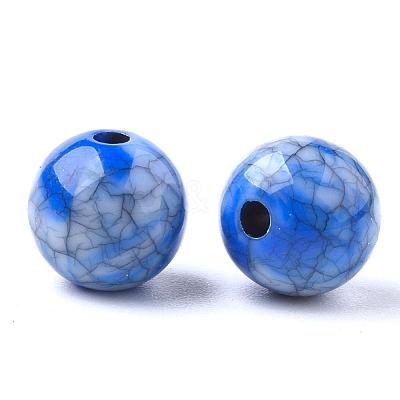 Crackle Acrylic Beads MACR-E025-22D-10mm-1