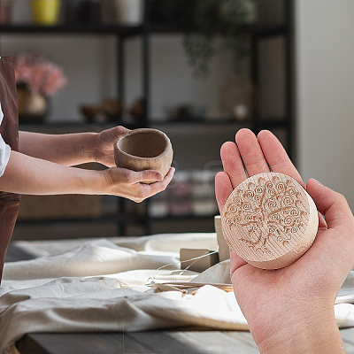 Beech Wood Cookie Molds AJEW-WH0083-45B-1