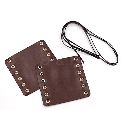 PU Leather Leather Motorcycle Grip Covers AJEW-WH20001-44D-1
