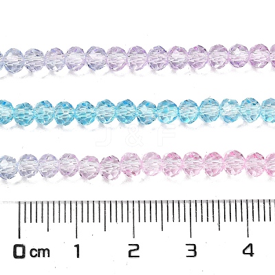 Transparent Painted Glass Beads Strands LS-DGLA-A034-T3mm-A22-1