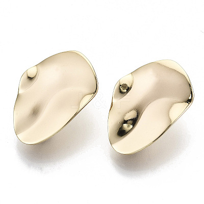 Brass Stud Earring Findings KK-N232-100-NF-1