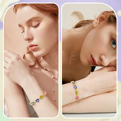 60Pcs Alloy Enamel Beads FIND-PA0001-34-1