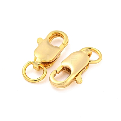Brass Lobster Claw Clasps KK-M286-01G-1