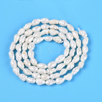 Natural Baroque Keshi Pearl Beads Strands PEAR-N031-01A-1