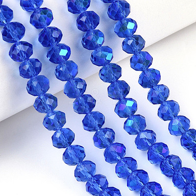 Electroplate Glass Beads Strands X1-EGLA-A034-T4mm-L26-1