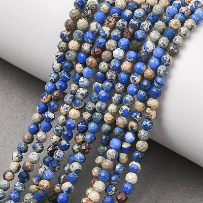 Natural Imperial Jasper Beads Strands G-L578-A15-1