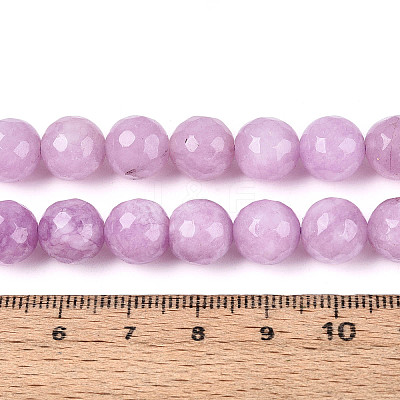 Natural White Jade Bead Strands G-R346-10mm-12-1