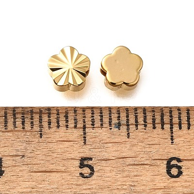 Brass Textured Beads KK-Z092-01F-G-1
