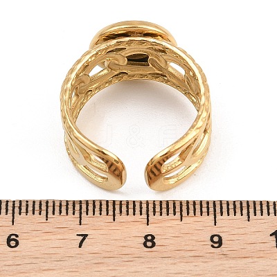 304 Stainless Steel Cuff Ring Components SA-CBA82C8-01C-G-1