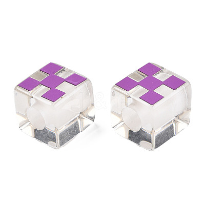 Transparent Resin European Beads RESI-N022-10A-B02-1