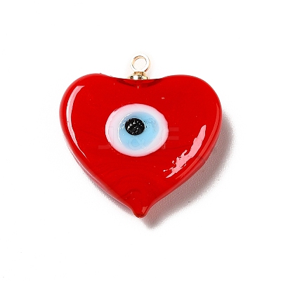 Handmade Lampwork Pendants LAMP-E030-01G-M-1
