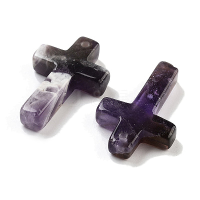 Natural Amethyst Pendants G-H007-09E-1