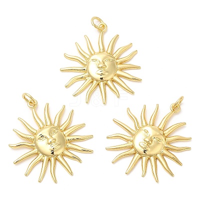 Rack Plating Brass Pendants X-KK-Q775-14G-1