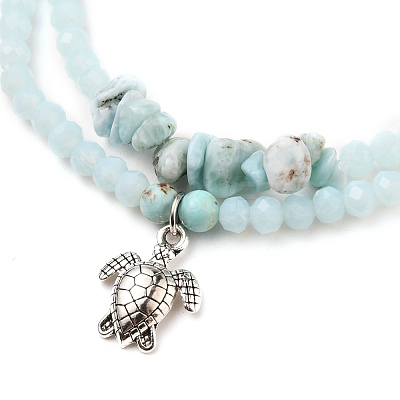 Stretch Bracelets Sets BJEW-JB05586-02-1