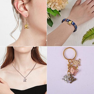 70Pcs Alloy Graduation Cap Pendants FIND-SZ0002-24-1