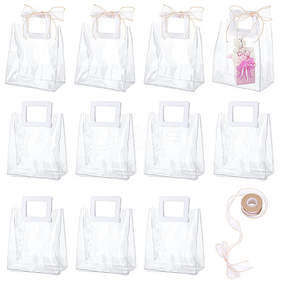 15Pcs Valentine's Day PVC Plastic Gift Bags ABAG-UN0001-09-1