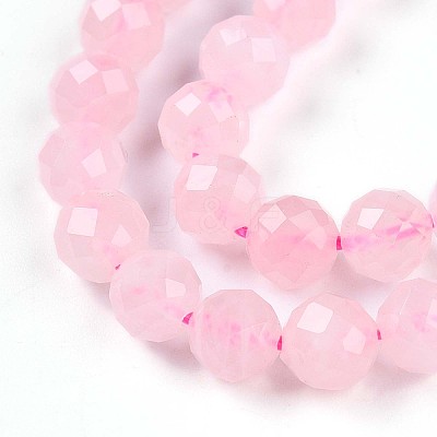 Natural Madagascar Rose Quartz Beads Strands G-S345-6mm-34-1