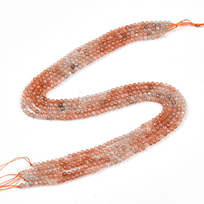 Natural Sunstone Beads Strands G-T141-67-1