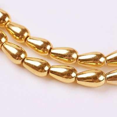 Electroplate Non-magnetic Synthetic Hematite Beads Strands G-K250-02C-G-1