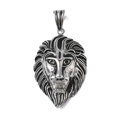 304 Stainless Steel Big Pendants STAS-F333-01AS-1
