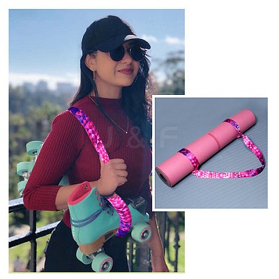 2 Pcs Polyester Yoga Mat Strap AJEW-GF0003-47-1