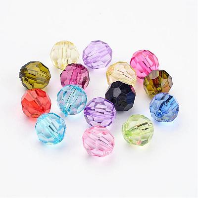 Mixed Transparent Acrylic Beads X-PL505Y-1