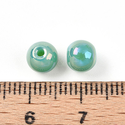 Electroplate Pearlized Glass Pearl Beads EGLA-T021-14A-03-1