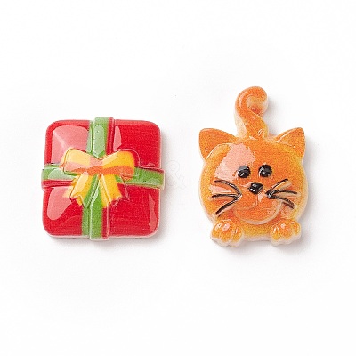 Opaque & Transparent Resin Cabochons RESI-XCP0001-85-1