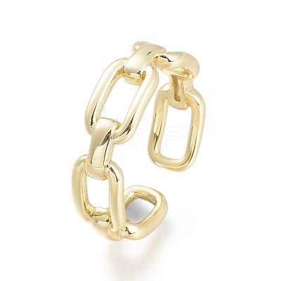 Brass Cuff Rings RJEW-F103-04-G-1