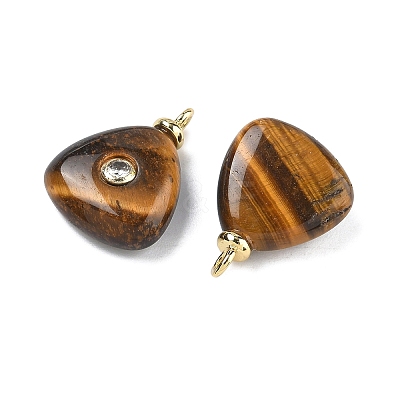 Natural Tiger Eye Pendants KK-C251-01C-04-1
